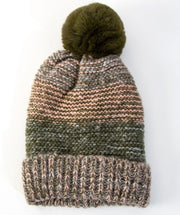 Melange knit hat