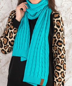 Brrr scarf teal - Premium scarves from Mary Walter - Just $30! Shop now at Mary Walter