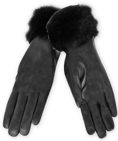 Fur Trim Tech Glove