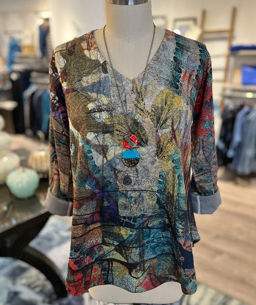 Inoah Cozy Fun Pullover Quilted Colors