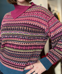 Ivko Fairisle Stripe Pullover