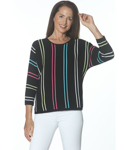 Multicolor Vertical stripe pullover