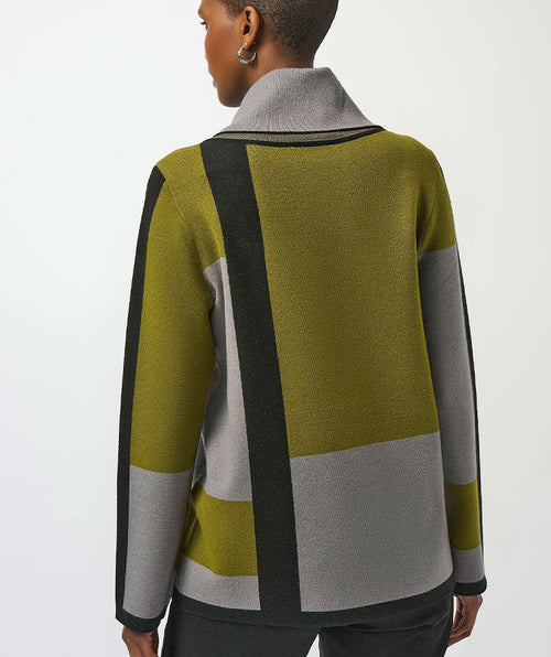 Joseph Ribkoff Bold Zip Pullover