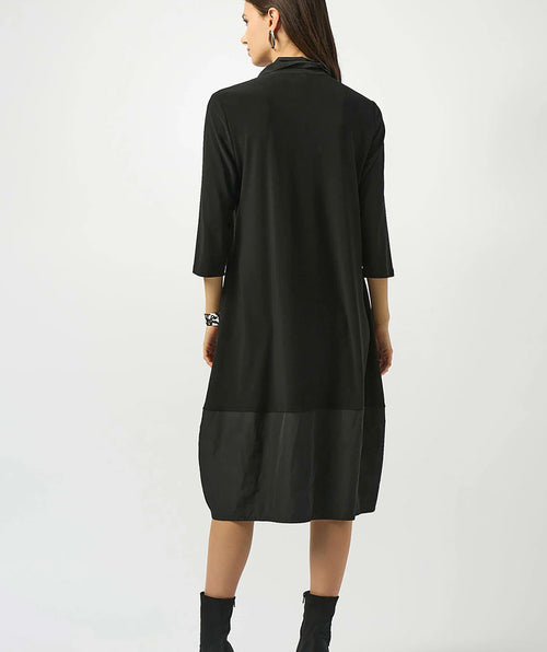 Joseph Ribkoff Zip and Mix Dress Black