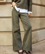 Joseph Ribkoff Goldie Wide Leg Jean Avocado