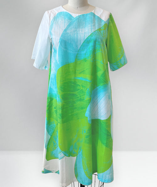 Roosa dress flowerpower green - Premium dresses from Karvinen - Just $113.60! Shop now at Mary Walter