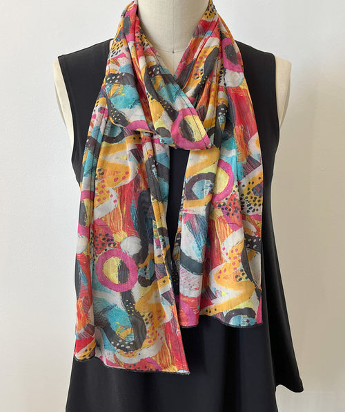 Mesh scarf Matisse - Premium Scarves from Kozan - Just $25! Shop now at Mary Walter