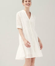 Eyelet Summer Dress White