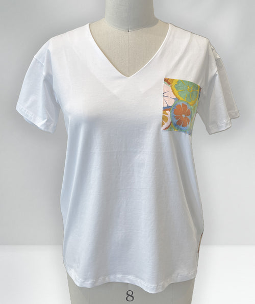 Citrus pocket tee - Premium tops from Leo & Ugo - Just $88.80! Shop now at Mary Walter