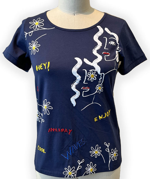 Cool waves tee - Premium tops from Leo & Ugo - Just $59.20! Shop now at Mary Walter