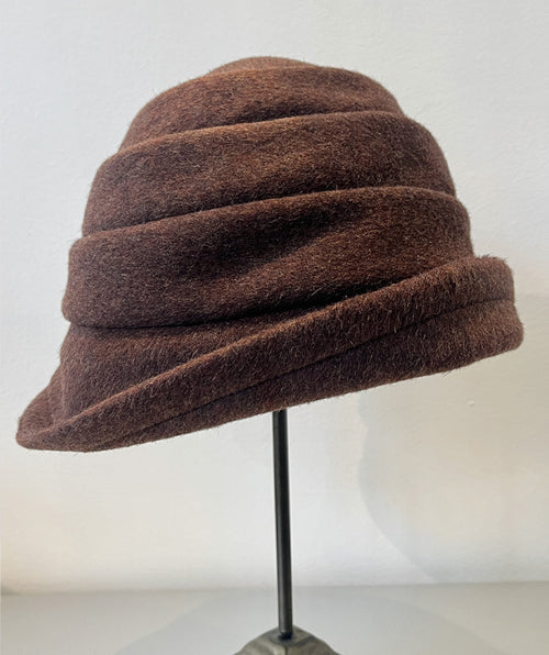 Beatrice Mohair Hat Brown