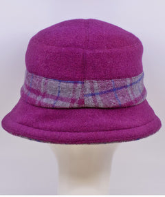 Finley Hat Pink Plaid