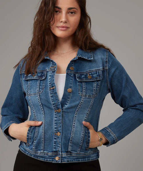 Gabriella Classic Jean Jacket - Premium jackets from Lola Jeans - Just $120! Shop now at Mary Walter