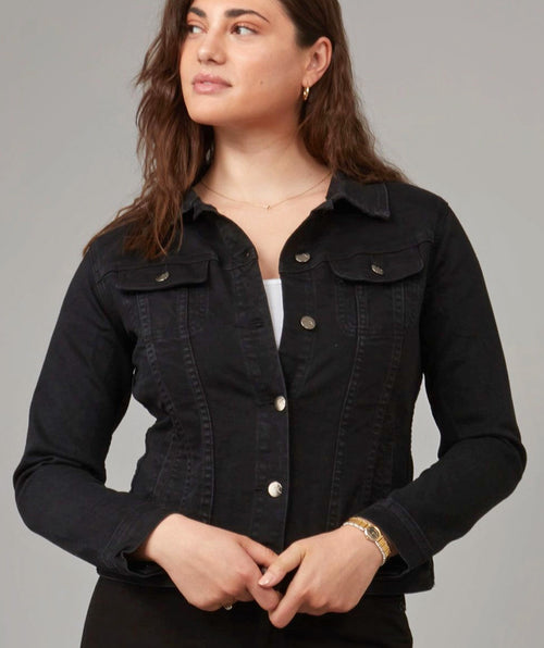 Gabriella Black Jean Jacket