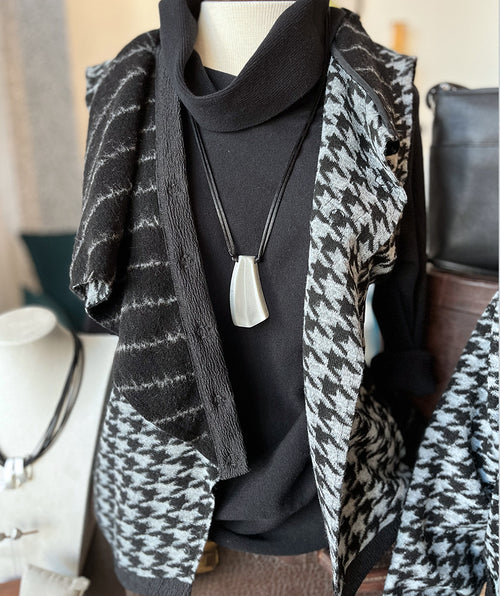 Luukaa Lyric Funky Houndstooth Vest