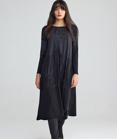 Luukaa Lilith Jersey Dress Ink/Black