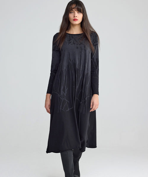 Luukaa Lilith Jersey Dress Ink/Black