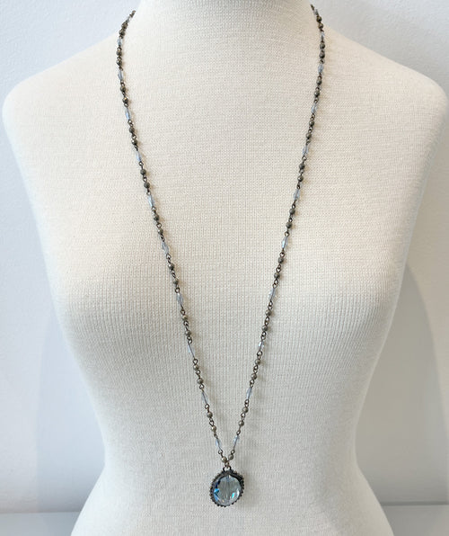Bluebell necklace antique crystal pendant - Premium necklaces from Melania Clara - Just $110! Shop now at Mary Walter