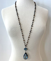 Bluebell crystal pendant necklace