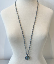 Bluebell necklace rich blue