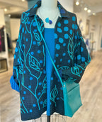 Dots & Leaves Kantha oversized jacket - Premium jackets from Mieko Mintz - Just $890! Shop now at Mary Walter