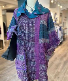 Silk Georgette Kantha jacket - Premium jackets from Mieko Mintz - Just $980! Shop now at Mary Walter