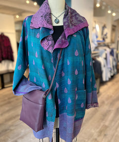 Silk Georgette Kantha jacket - Premium jackets from Mieko Mintz - Just $980! Shop now at Mary Walter