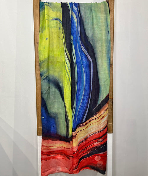 Marble Swirl Cashmere Scarf