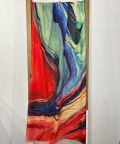 Marble Swirl Cashmere Scarf