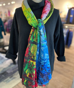 Paint Party Cashmere Scarf