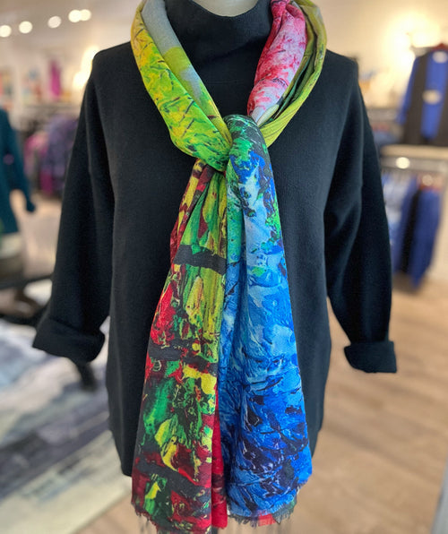Paint Party Cashmere Scarf