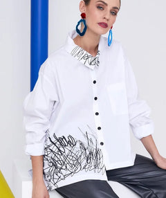 Scratch and Scribble Shirt - Premium tops from Naya - Just $235.20! Shop now at Mary Walter