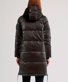 Nikki Jones Iridescent Parka Coffee