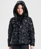 Nikki Jones Shimmer Texture Puffer Coat