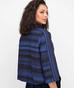 Ozai n Ku Blue Spectrum Crinkle Shirt