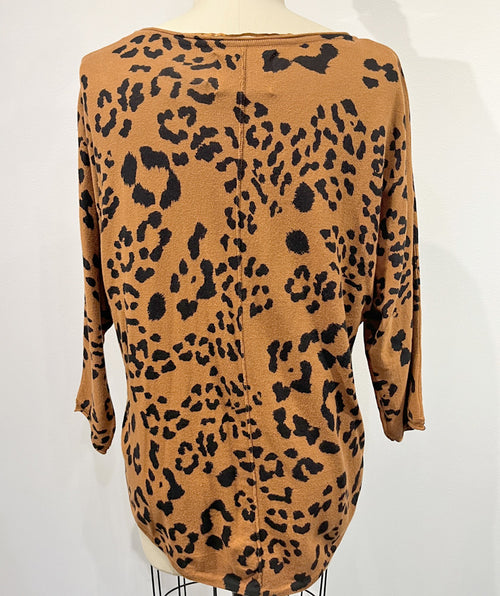 Easy animal tunic cognac - Premium tops from Part Two - Just $72! Shop now at Mary Walter