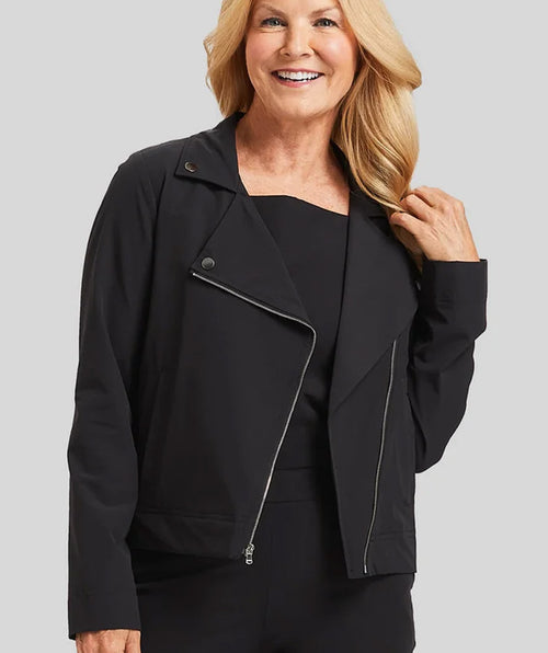 Mariel Moto Jacket - Premium jackets from Peace of Cloth - Just $210! Shop now at Mary Walter