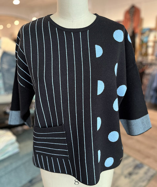 Picadilly Dots and Stripes Pullover