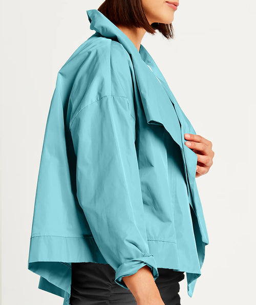 Planet Asymmetrical Taffeta Jacket Nile One Size