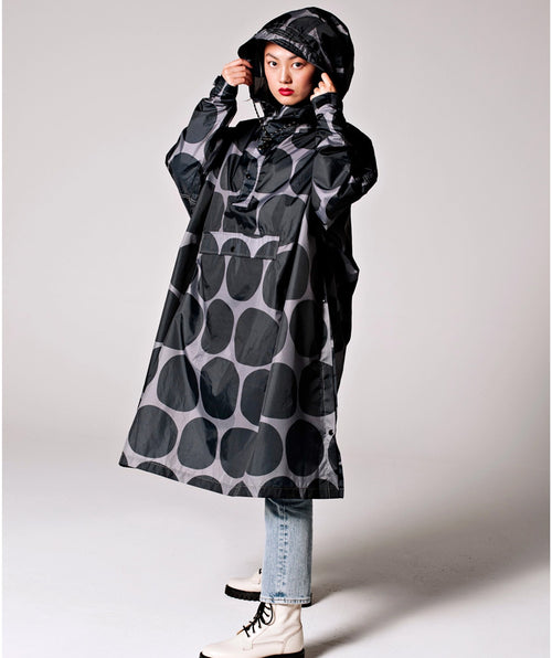 Big Rain Poncho Black Dot - Premium Coats from RainKiss - Just $89! Shop now at Mary Walter