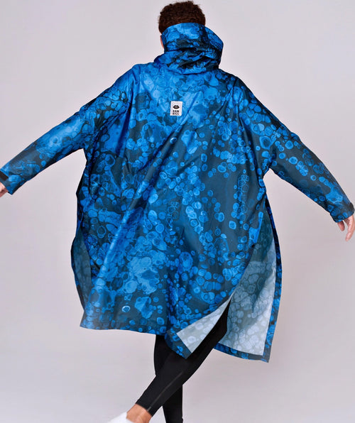 Big Rain Poncho Blue Bubbles - Premium Coats from RainKiss - Just $89! Shop now at Mary Walter