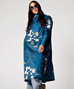 Big Rain Poncho Japanese blossom - Premium Coats from RainKiss - Just $89! Shop now at Mary Walter