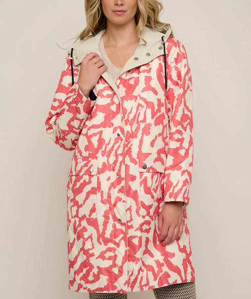 Reversible Raincoat Birch and Coral - Premium jackets from Rino & Pelle - Just $260! Shop now at Mary Walter