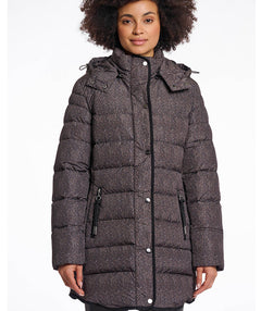 Rino and Pelle Nusa Print Puffer Coat