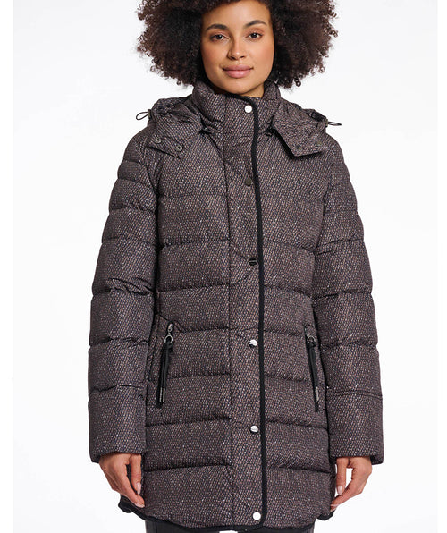 Rino and Pelle Nusa Print Puffer Coat