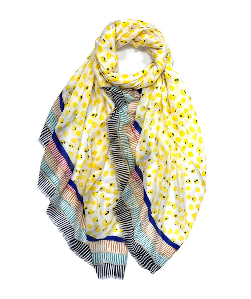 Summery Dots and Stripes scarf