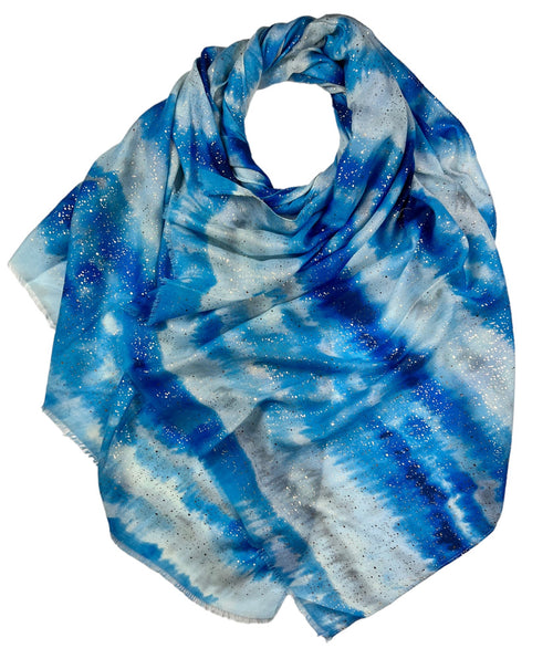 Ombre blue scarf