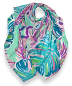 Tropical Flowers Scarf - Premium scarves from Mary Walter - Just $48! Shop now at Mary Walter