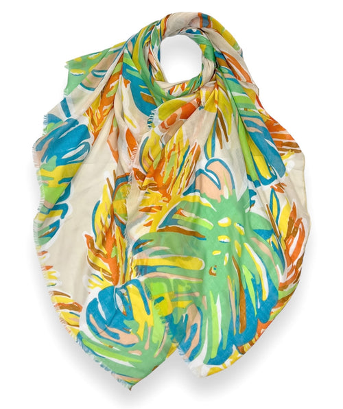 Tropical Flowers Scarf
