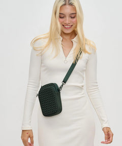 Divide & Conquer Woven Neoprene Crossbody Bag